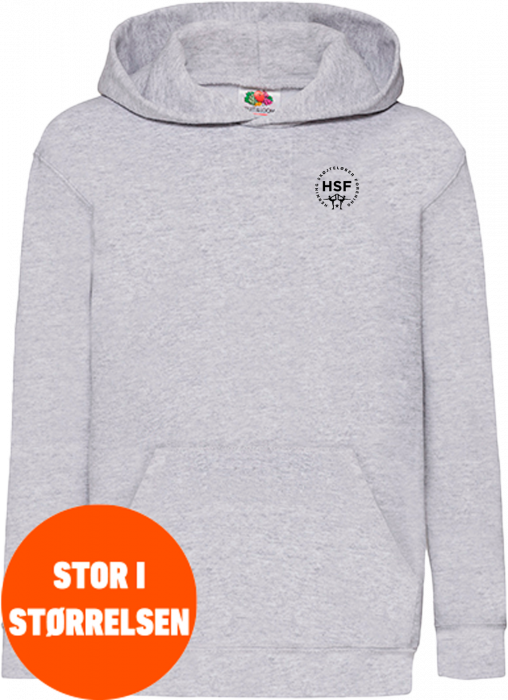 Fruit of the loom - Hsf Klassisk Hoodie Børn - Heather Grey