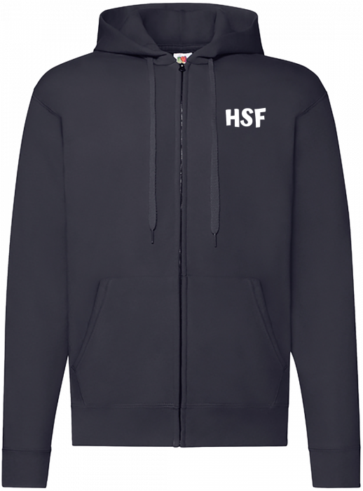 Fruit of the loom - Hsf Classic Hoodie W. Zip Adult - Deep Navy