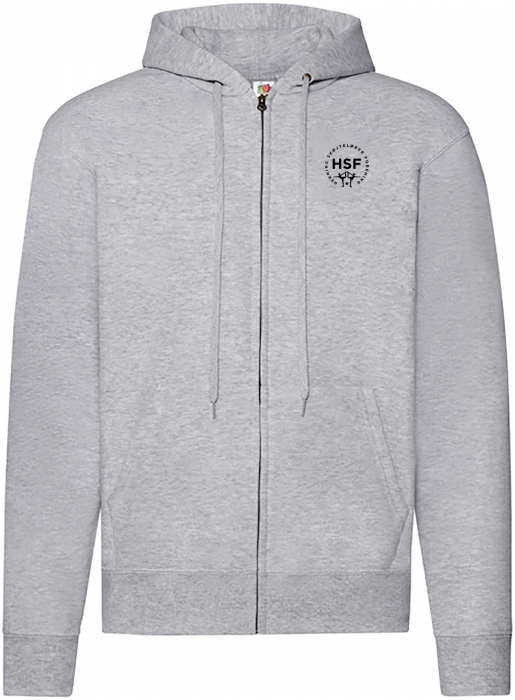 Fruit of the loom - Hsf Classic Hoodie W. Zip Adult - Heather Grey