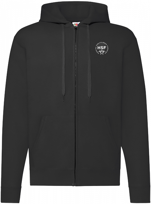 Fruit of the loom - Hsf Classic Hoodie W. Zip Adult - Czarny