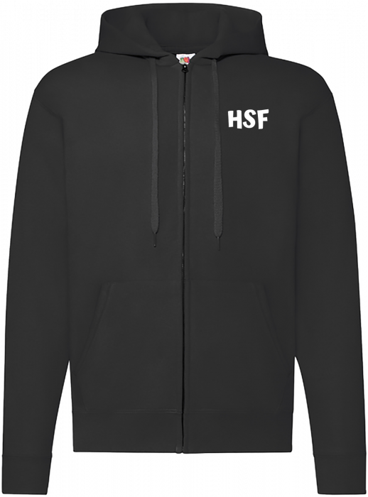 Fruit of the loom - Hsf Classic Hoodie W. Zip Adult - Nero